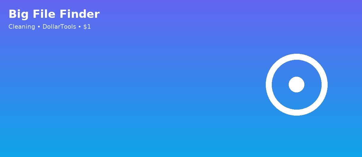 Big File Finder banner
