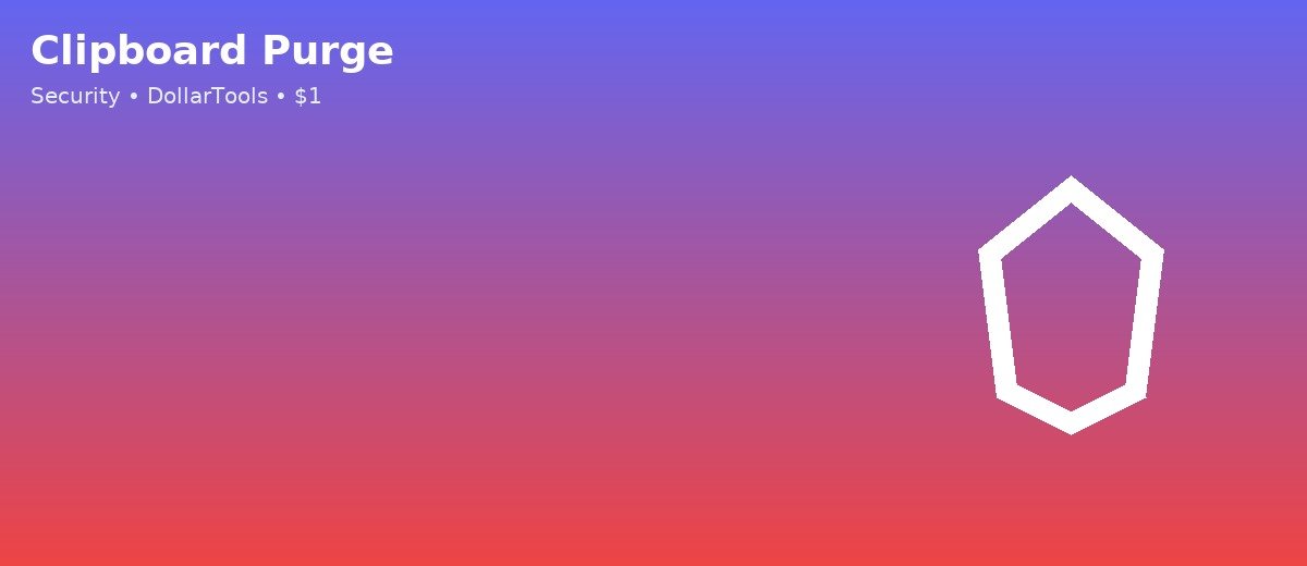 Clipboard Purge banner