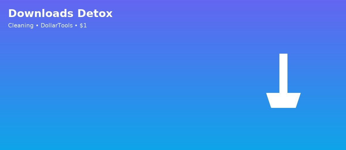 Downloads Detox banner