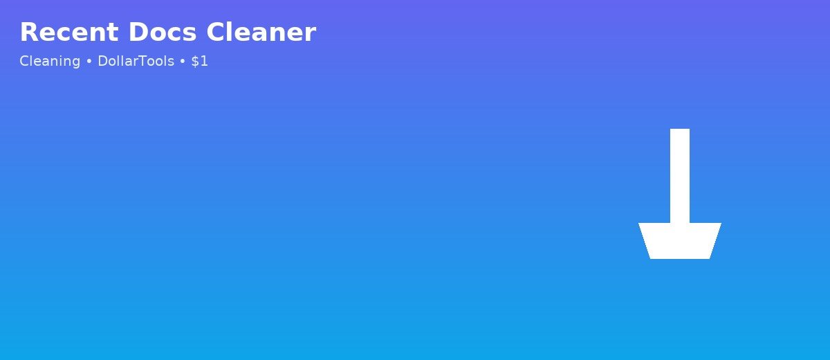 Recent Docs Cleaner banner