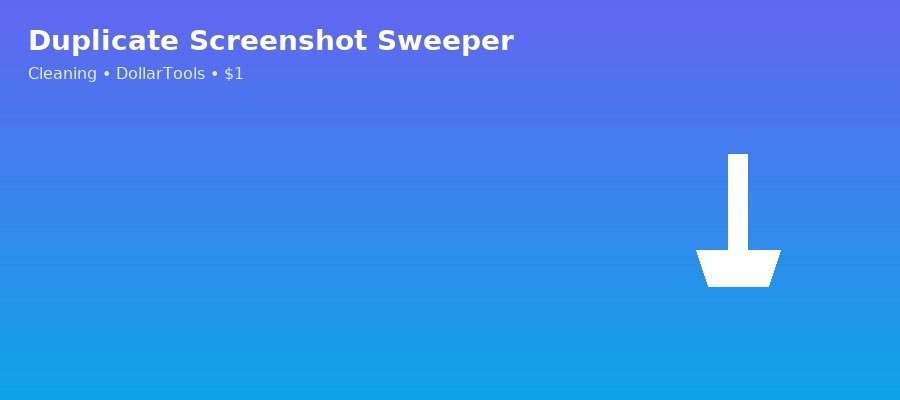 Duplicate Screenshot Sweeper